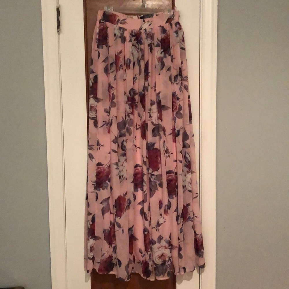 Long Floral Skirt